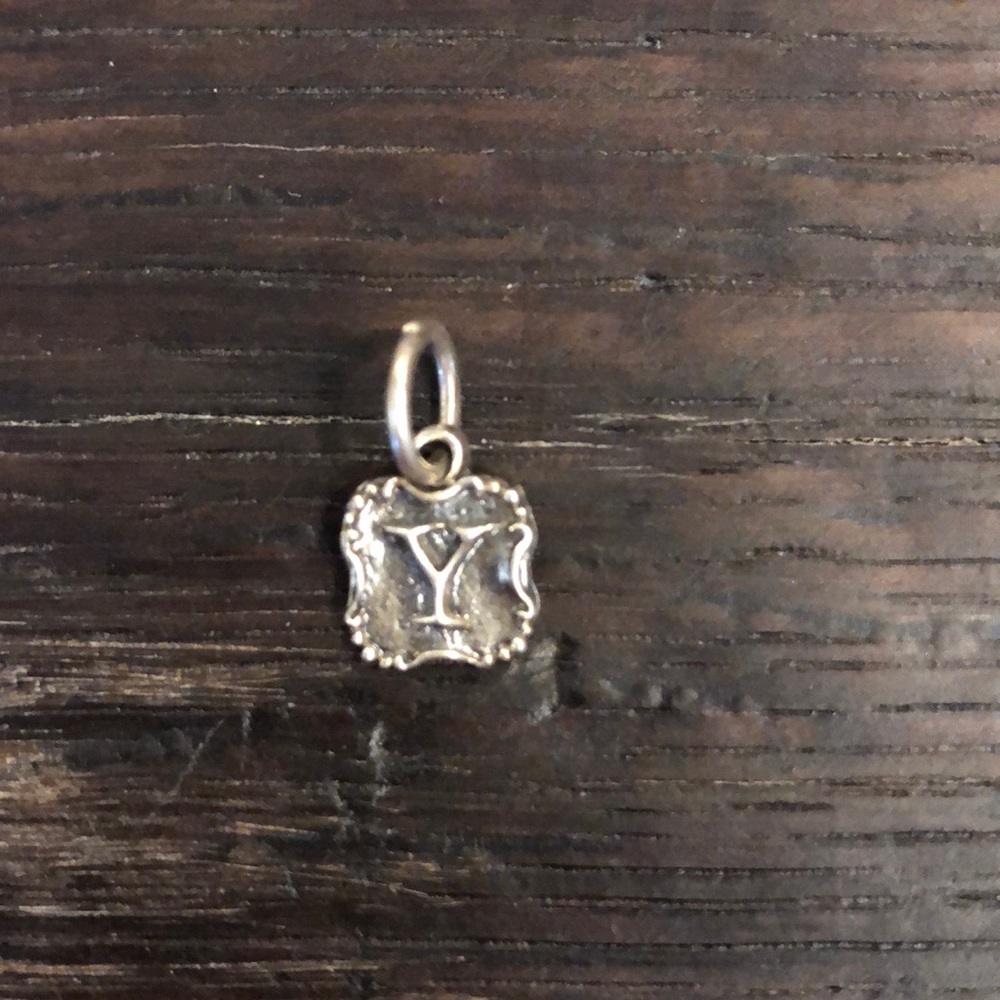 Letter “Y” Crest Insignia Charm Waxing Poetic